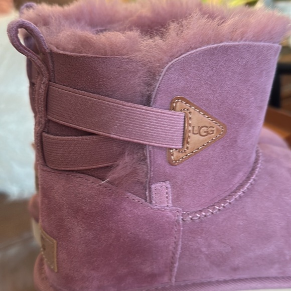UGG BAILEY FLEX SUEDE MINI SHEARLING LINED BOOTS - Picture 6 of 9